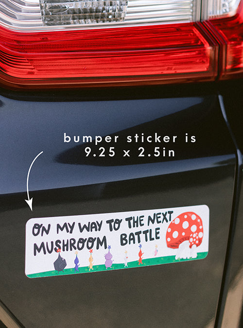 Mushroom Battle Bumper Sticker