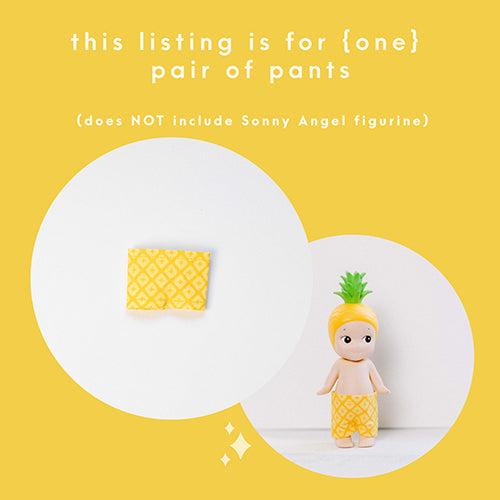 Yellow Pineapple Doll Pants
