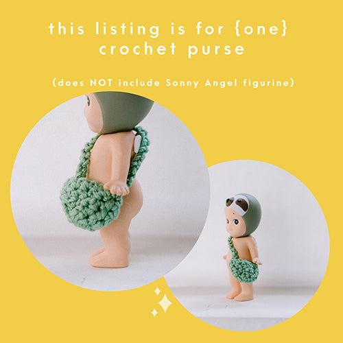 Sage Green Doll Purse - Large