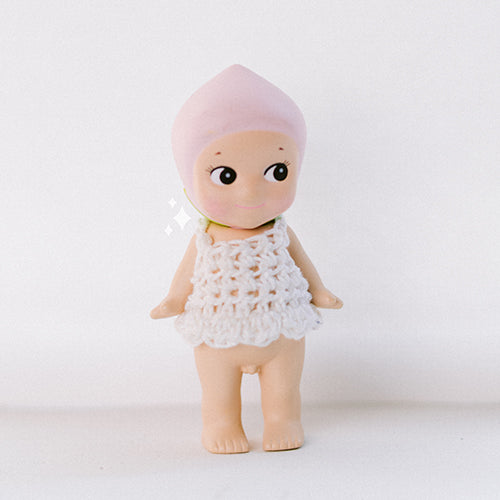 White Scalloped Doll Halter Top